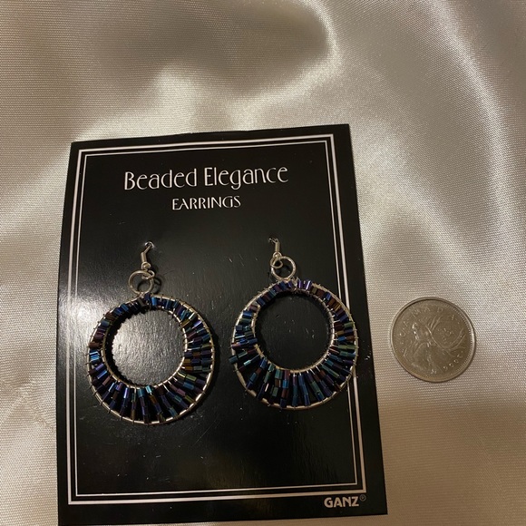 Beaded Elegance Earrings made with Surgical Steel - Picture 2 of 7